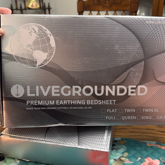 LiveGrounded Premium Earthing fitted Bedsheet New in box